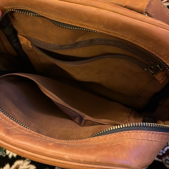 Genuine Cow Leather Backpack (Made in Vietnam). - Picture 4 of 5